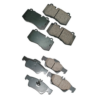 Akebono® - EURO™ Ultra-Premium Ceramic Front and Rear Disc Brake Pad Set