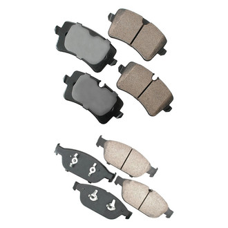 Akebono® - EURO™ Ultra-Premium Ceramic Front and Rear Disc Brake Pad Set