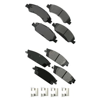Akebono® - Pro-ACT™ Ultra-Premium Ceramic Front and Rear Disc Brake Pad Set