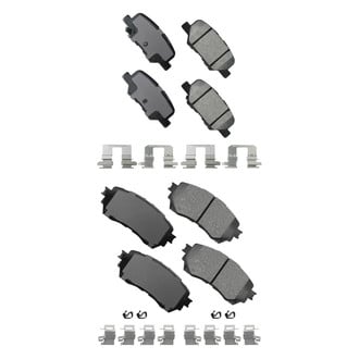 Akebono® - Pro-ACT™ Ultra-Premium Ceramic Front and Rear Disc Brake Pad Set