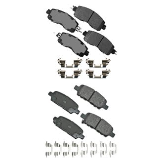 Akebono® - Pro-ACT™ Ultra-Premium Ceramic Front and Rear Disc Brake Pad Set