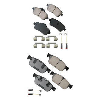 Akebono® - EURO™ Ultra-Premium Ceramic Front and Rear Disc Brake Pad Set