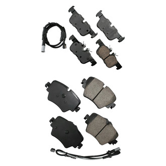 Akebono® - EURO™ Ultra-Premium Ceramic Front and Rear Disc Brake Pad Set