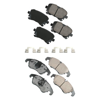 Akebono® - EURO™ Ultra-Premium Ceramic Front and Rear Disc Brake Pad Set