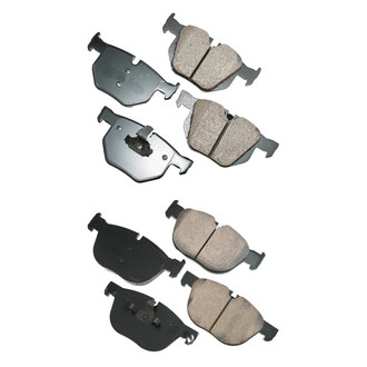 Akebono® - EURO™ Ultra-Premium Ceramic Front and Rear Disc Brake Pad Set