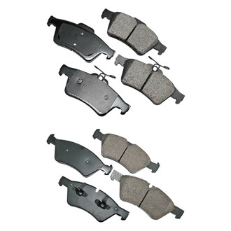 Akebono® - EURO™ Ultra-Premium Ceramic Front and Rear Disc Brake Pad Set