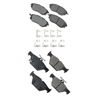 Akebono® - Pro-ACT™ Ultra-Premium Ceramic Front and Rear Disc Brake Pad Set