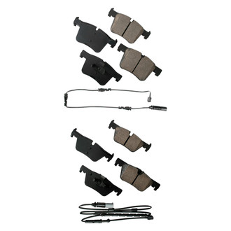 Akebono® - EURO™ Ultra-Premium Ceramic Front and Rear Disc Brake Pad Set