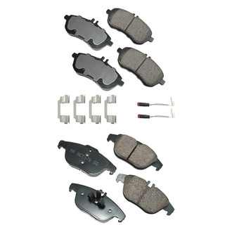 Akebono® - EURO™ Ultra-Premium Ceramic Front and Rear Disc Brake Pad Set