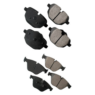 Akebono® - EURO™ Ultra-Premium Ceramic Front and Rear Disc Brake Pad Set