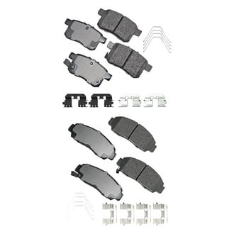 Akebono® - Pro-ACT™ Ultra-Premium Ceramic Front and Rear Disc Brake Pad Set
