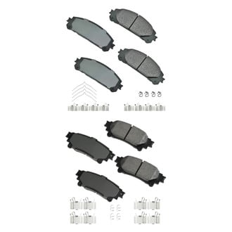 Akebono® - Pro-ACT™ Ultra-Premium Ceramic Front and Rear Disc Brake Pad Set