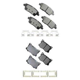 Akebono® - Pro-ACT™ Ultra-Premium Ceramic Front and Rear Disc Brake Pad Set