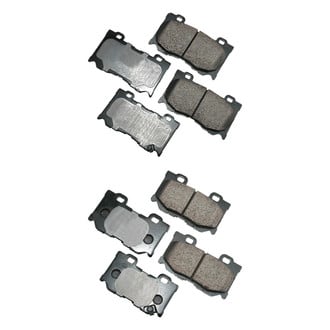 Akebono® - Pro-ACT™ Ultra-Premium Ceramic Front and Rear Disc Brake Pad Set