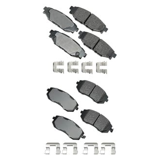 Akebono® - Pro-ACT™ Ultra-Premium Ceramic Front and Rear Disc Brake Pad Set