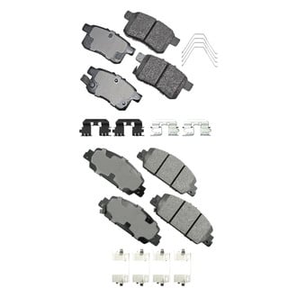 Akebono® - Pro-ACT™ Ultra-Premium Ceramic Front and Rear Disc Brake Pad Set