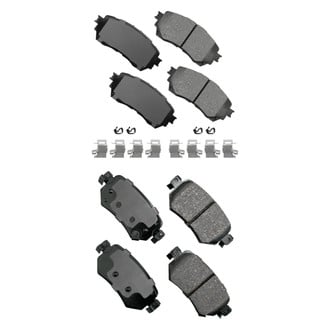 Akebono® - Pro-ACT™ Ultra-Premium Ceramic Front and Rear Disc Brake Pad Set