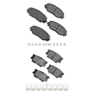 Akebono® - Pro-ACT™ Ultra-Premium Ceramic Front and Rear Disc Brake Pad Set
