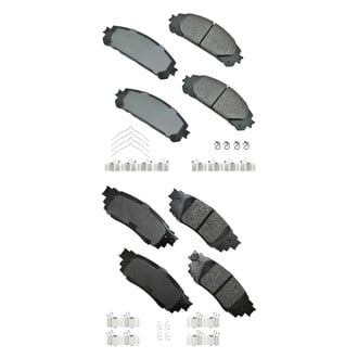 Akebono® - Pro-ACT™ Ultra-Premium Ceramic Front and Rear Disc Brake Pad Set