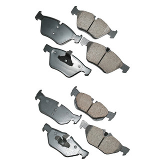 Akebono® - EURO™ Ultra-Premium Ceramic Front and Rear Disc Brake Pad Set