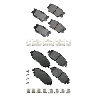 Akebono® - Pro-ACT™ Ultra-Premium Ceramic Front and Rear Disc Brake Pad Set