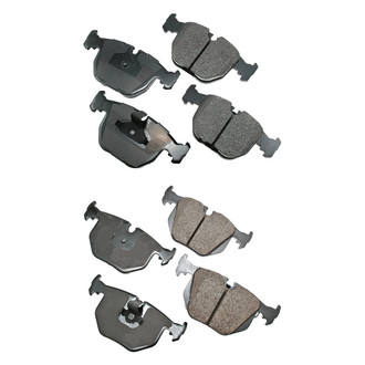 Akebono® - EURO™ Ultra-Premium Ceramic Front and Rear Disc Brake Pad Set
