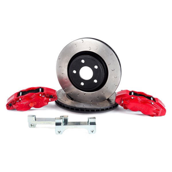  Alcon Brakes® - Off Road C-Hook Slotted 1-Piece Heavy Duty Front Brake Kit