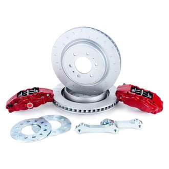 Alcon Brakes® - Off Road C-Hook Slotted 1-Piece Heavy Duty Rear Brake Kit