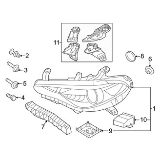 Alfa Romeo OE - Front Lamps - Headlamp Components