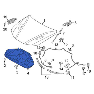 Alfa Romeo OE - Front Hood Insulation Pad