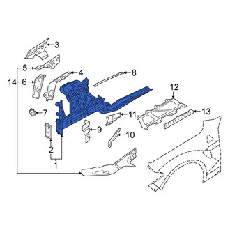 Alfa Romeo OE - Front Right Frame Side Member Assembly