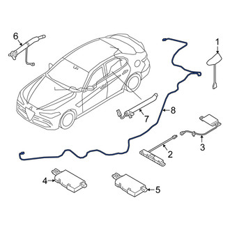 Alfa Romeo OE - Antenna Cable