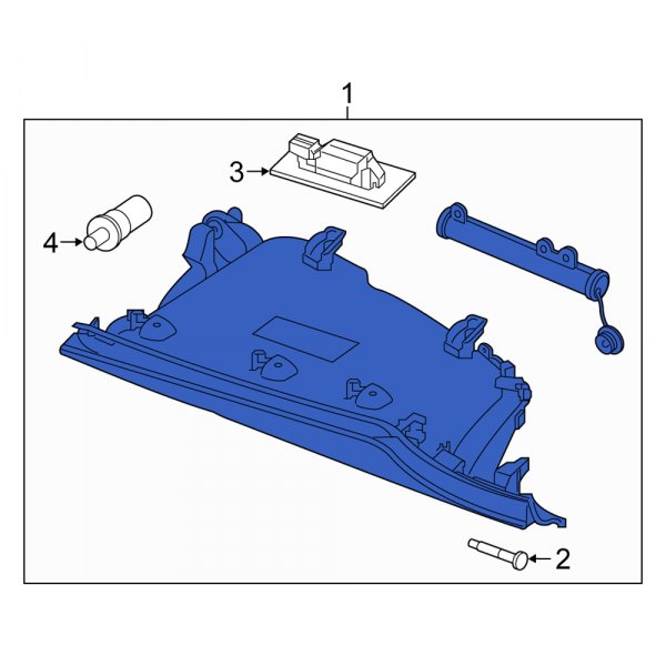 Alfa Romeo OE 6RL82LXHAA Front Glove Box Assembly