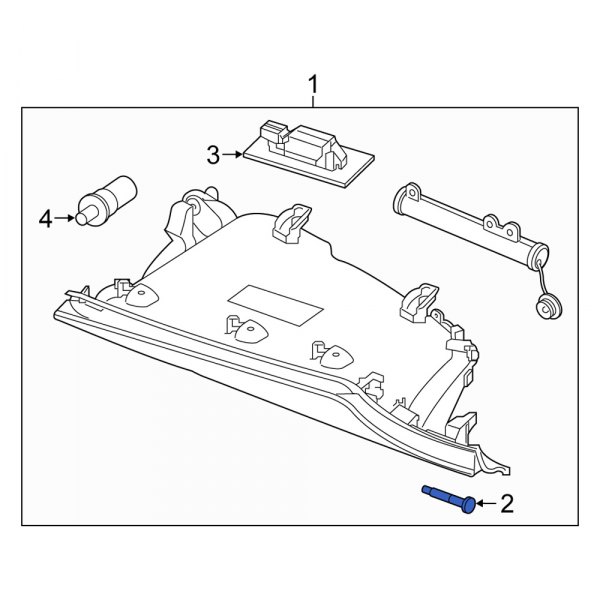 Glove Box Door Hinge Pin