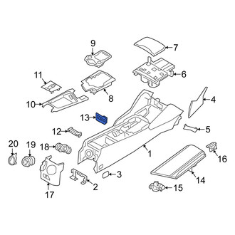 Alfa Romeo OE - Audio Auxiliary Jack Trim Plate