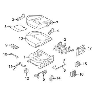 Alfa Romeo OE - Seats & Tracks - Front Seat Components (Seat Cushion), (Base / TI)