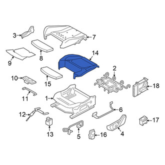 Alfa Romeo OE - Front Left Rearward Seat Cover