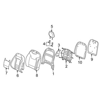 Alfa Romeo OE - Seats & Tracks - Front Seat Components (Seat Back, Standard Seat), (Quadrifoglio)