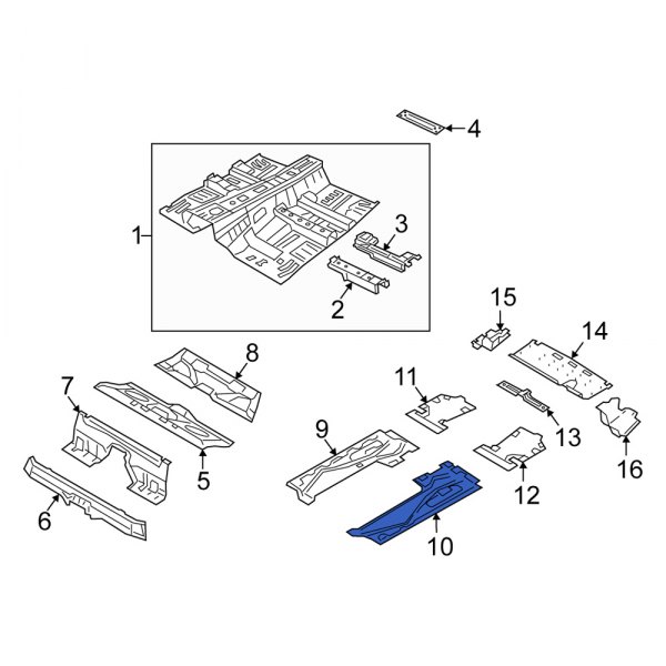 Floor Pan Splash Shield