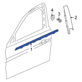 Alfa Romeo OE - Front Left Door Belt Molding