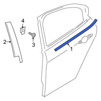 Alfa Romeo OE - Front Left Door Belt Molding