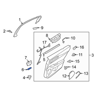 Alfa Romeo OE - Rear Left Door Panel Insert