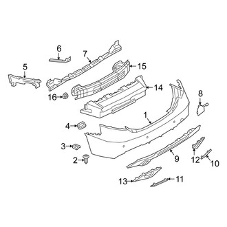 Alfa Romeo OE - Rear Bumper - Bumper & Components (Base / TI)