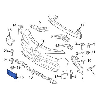 Alfa Romeo OE - Front License Plate Bracket