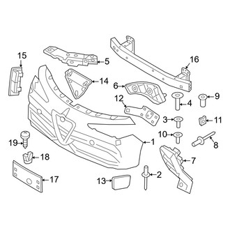 Alfa Romeo OE - Front Bumper & Grille - Bumper & Components