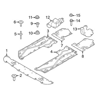 Alfa Romeo OE - Radiator Support - Splash Shields (2.0L)