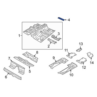 Alfa Romeo OE - Rear Rearward Floor Pan Crossmember