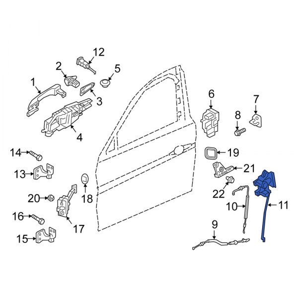 Door Lock Operating Rod