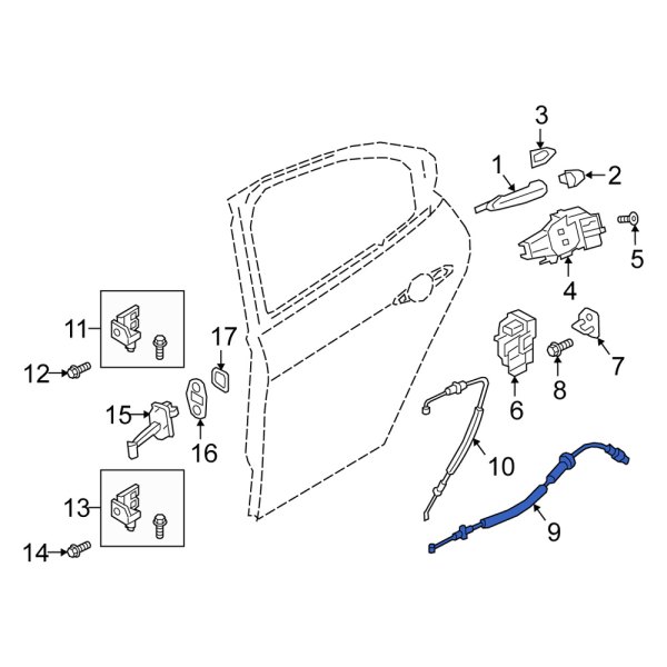 Door Latch Cable