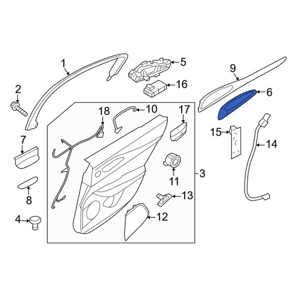 Interior Door Handle Trim